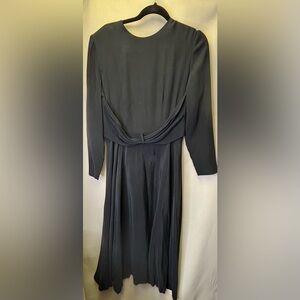 Branka Klarige 19770’s Vintage Women's 100% Silk Black Dress Size 10 USA